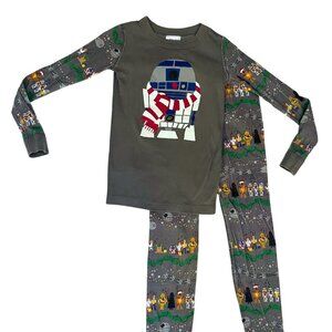 Holiday Star Wars Long John Pajamas organic cotton R2D2 Hanna Andersson size 8